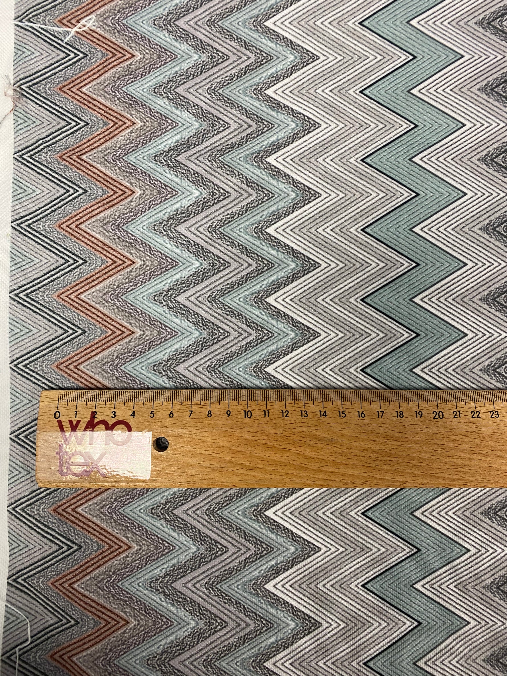 Geometric Chevron Pattern Fabric by the Metre -