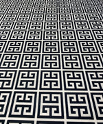 Black & White Geometric Upholstery Fabric by the Metre - Whotex Fabrics London