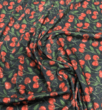 Cherry Print Fabric by the Metre - Whotex Fabrics London