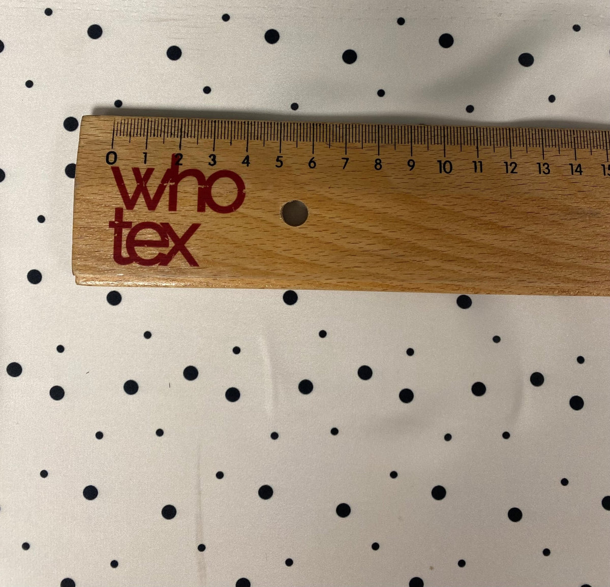 Elegant Polka Dot Fabric – Soft Beige with Black Dots - Whotex Fabrics London