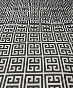 Geometric Greek Key Chiffon Fabric by the Metre - Whotex Fabrics London