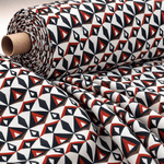 Geometric Pattern Fabric by the Metre - Whotex Fabrics London