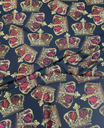 Golden Crown Fabric – Fabric by Metre, Multiple Options for Sewing & Dressmaking - Whotex Fabrics London