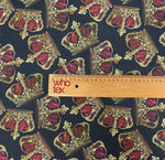 Golden Crown Fabric – Fabric by Metre, Multiple Options for Sewing & Dressmaking - Whotex Fabrics London