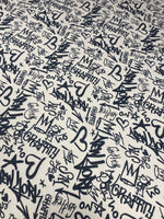 Graffiti Pattern Activewear Fabric – Fabric by Metre, Multiple Options for Sewing & Dressmaking - Whotex Fabrics London