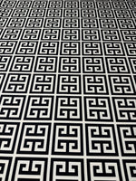 Greek Key Print Fabric Sold by Metre - Whotex Fabrics London
