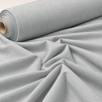 Light Grey Cotton Linen Fabric by the Metre - Whotex Fabrics London