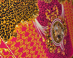 Luxury Baroque Leopard Print Fabric by the Metre - Whotex Fabrics London