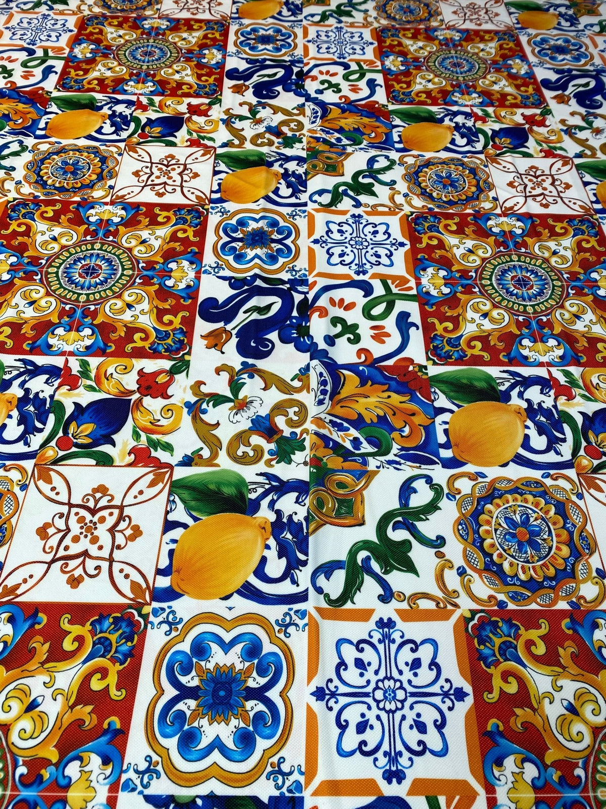 Luxury Majolica Pattern Fabric by Metre - Whotex Fabrics London