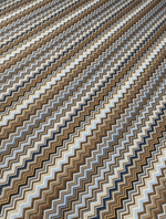 Metallic Chevron Zigzag Lurex Fabric by the Metre - Whotex Fabrics London