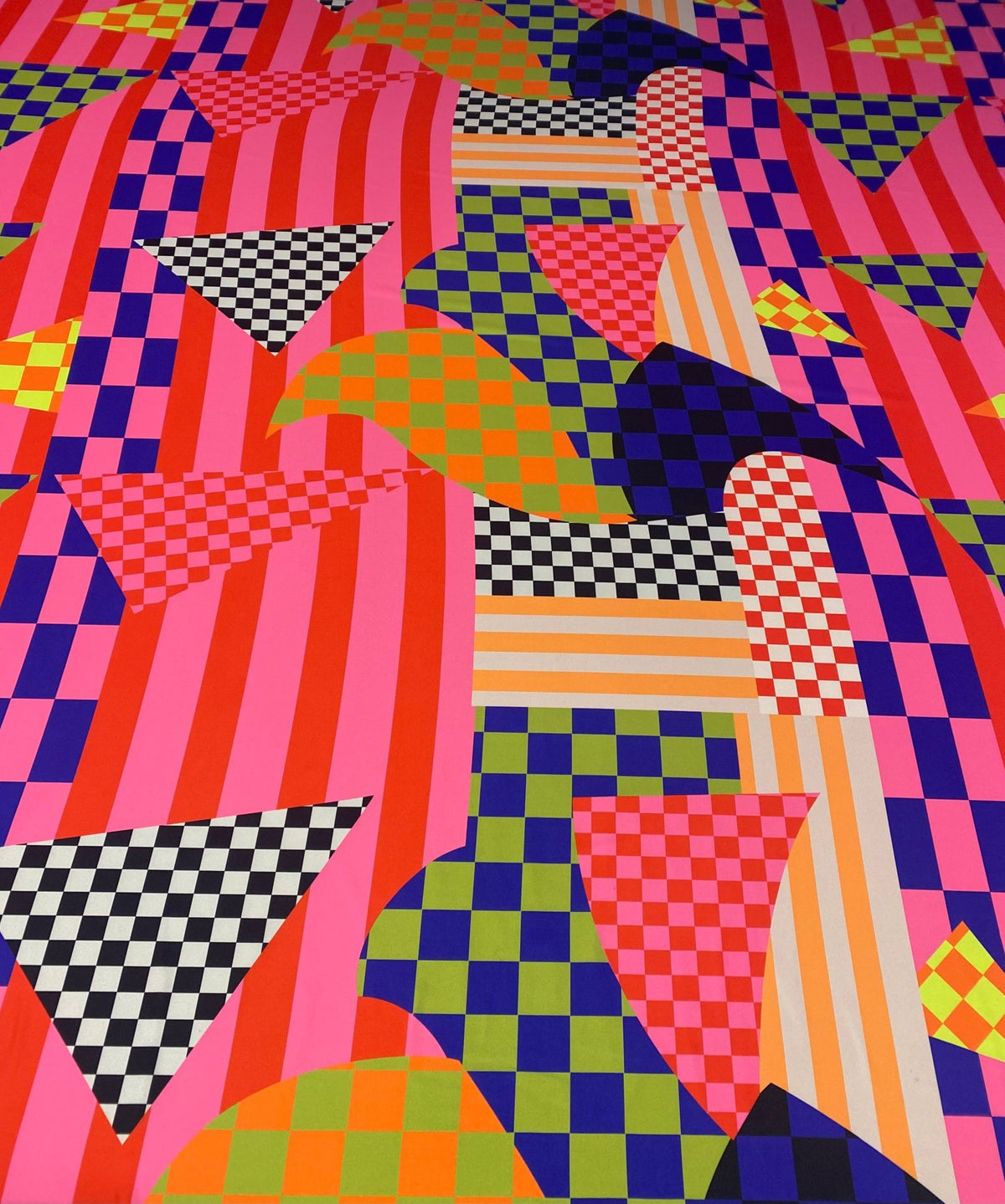 Multicolor Abstract Geometric Fabric – Multiple Fabric Options, Sold by Metre - Whotex Fabrics London