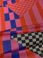 Multicolor Abstract Geometric Fabric Sold by Metre - Whotex Fabrics London