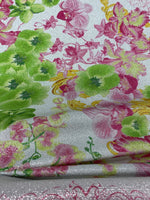 Orchid Swirl Print Fabric by Metre - Whotex Fabrics London