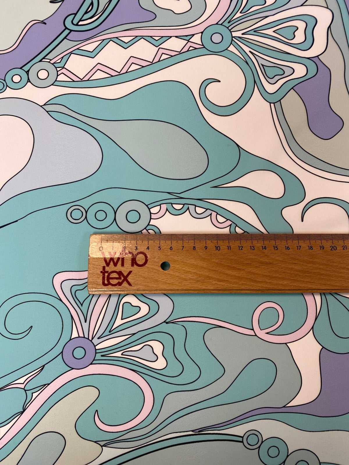 Pastel Abstract Crepe Fabric by the Metre - Whotex Fabrics London