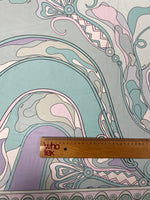 Pastel Abstract Print Chiffon Fabric Sold by the Metre - Whotex Fabrics London
