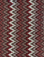 Red Zigzag Mesh Fabric – Stretchy Lightweight Dress Material - Whotex Fabrics London