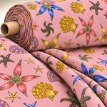 Sea Shell Pattern Sugar Fabric by the Metre - Whotex Fabrics London
