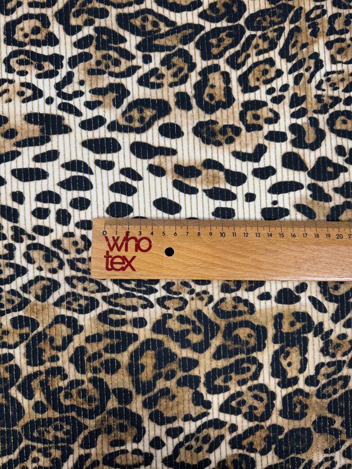 Shimmer Leopard Lurex Fabric by the Metre - Whotex Fabrics London