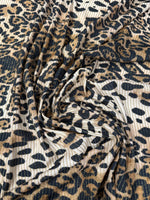 Shimmer Leopard Lurex Fabric by the Metre - Whotex Fabrics London