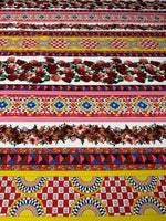 Sicilian Floral Fabric Sold by Metre - Whotex Fabrics London