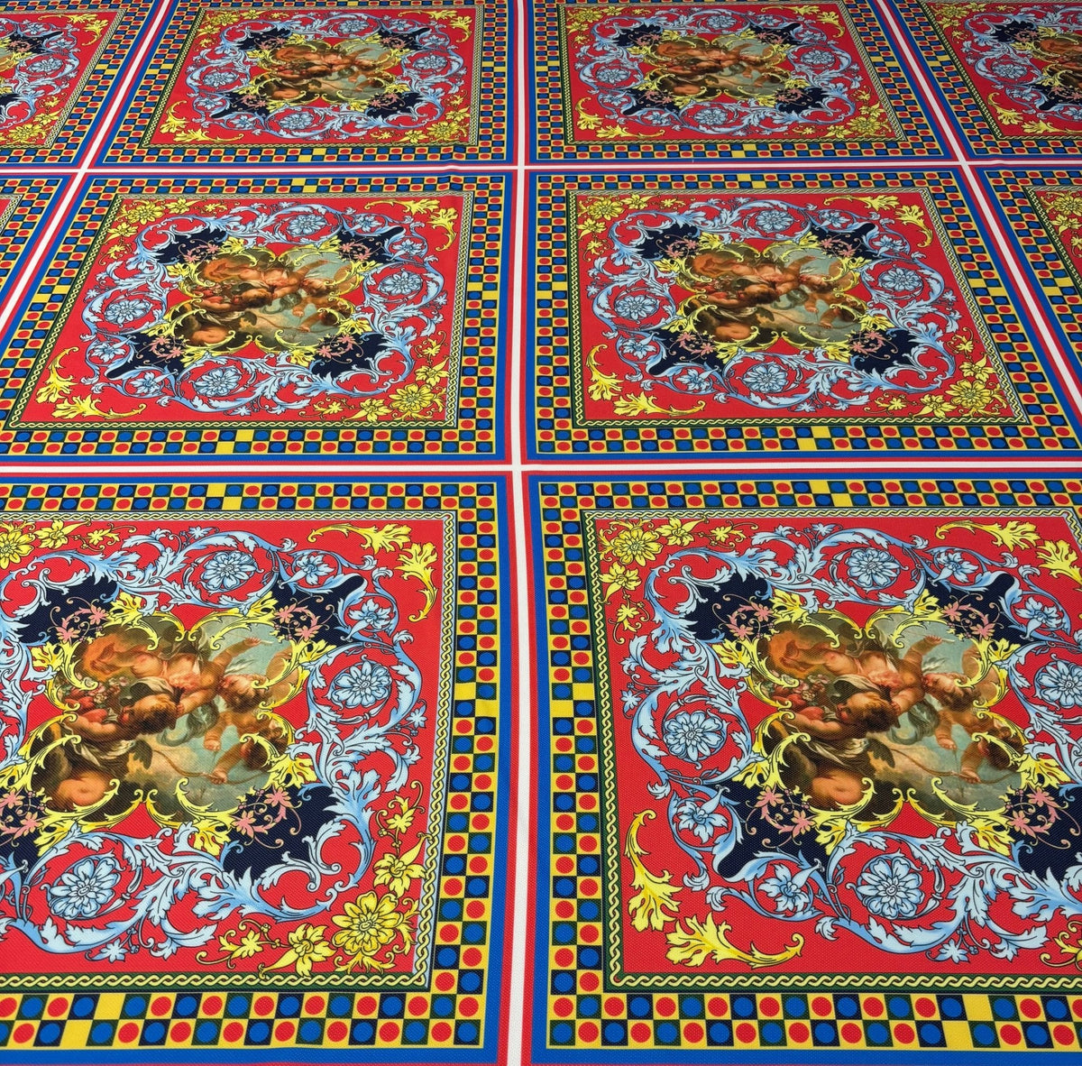 Sicilian Pattern Fabric by Metre - Whotex Fabrics London