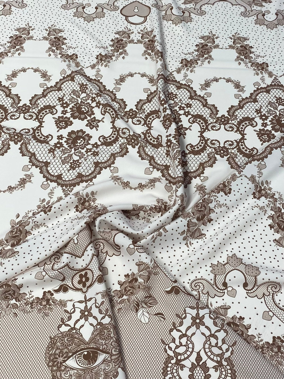 Vintage Floral Lace Fabric by the Metre - Whotex Fabrics London